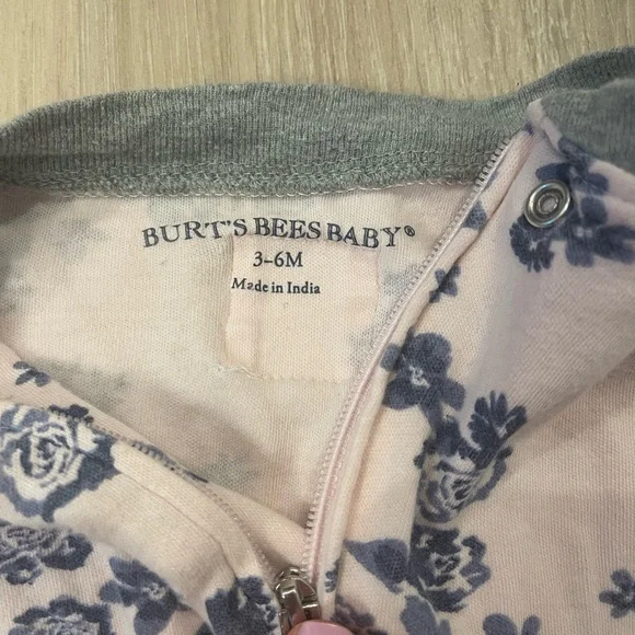 Burt's Bees floral Pink Kids pajamas - Picture 3 of 3